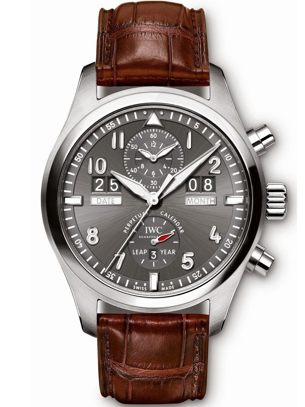 AAA Replica IWC Pilot's Spitfire Perpetual Calendar Digital Date Month Mens Watch IW379107